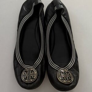 Well loved - Tory Burch Black Ballet Flats